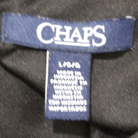 Chaps Black Floral Sleeveless Dress Summer Casual Lightweight - L - Picture 2 of 13